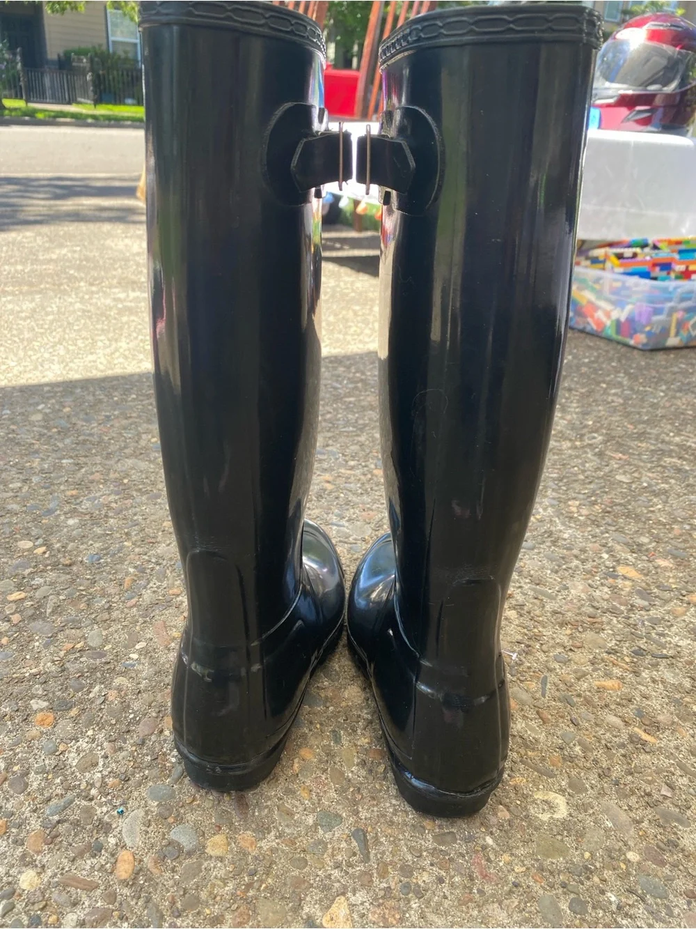 Hunter original tall gloss rain boots